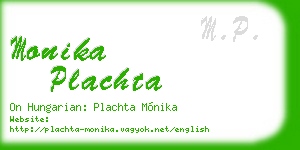 monika plachta business card